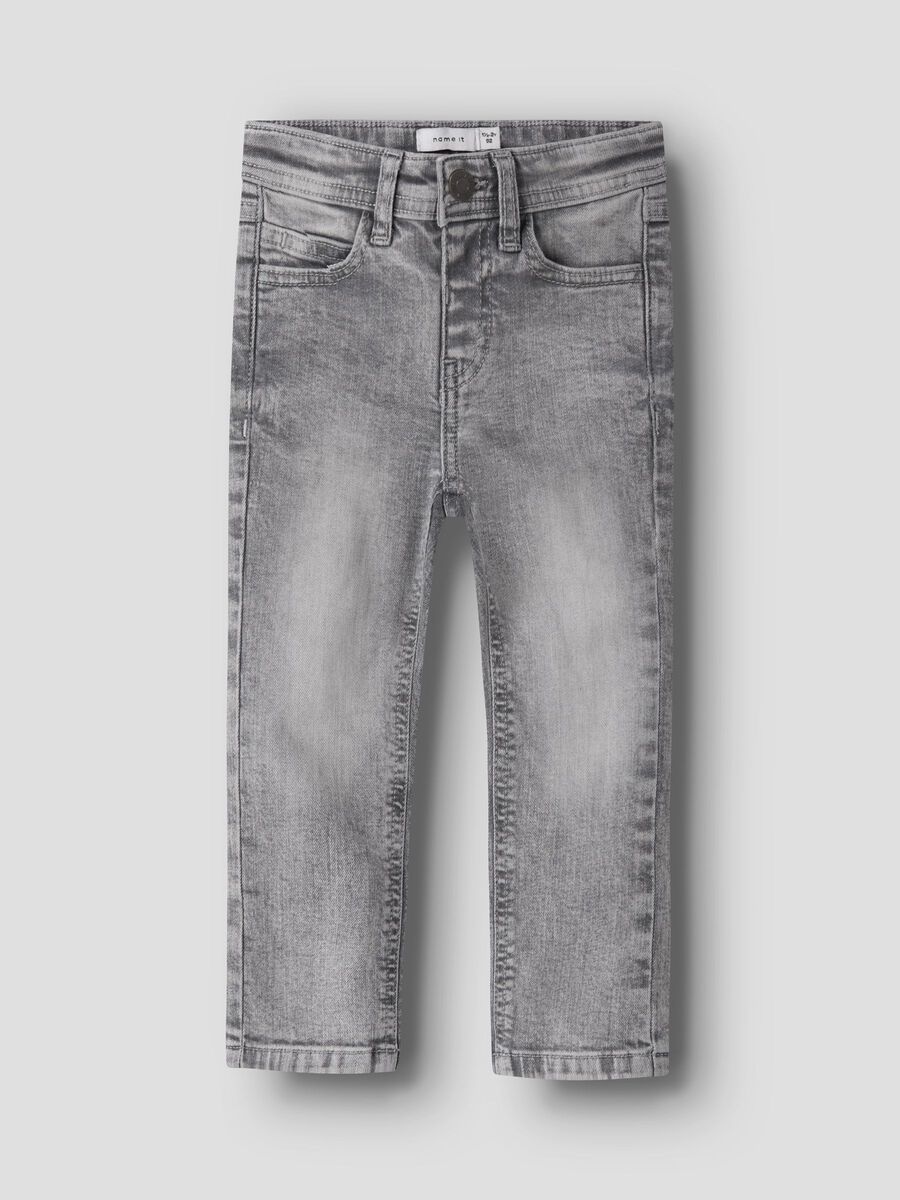 Carousel image 1 SLIM FIT JEANS, Medium Grey Denim