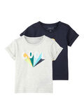 Name it LOT DE 2 T-SHIRT, Light Grey Melange, highres - 13170612_LightGreyMelange_001.jpg