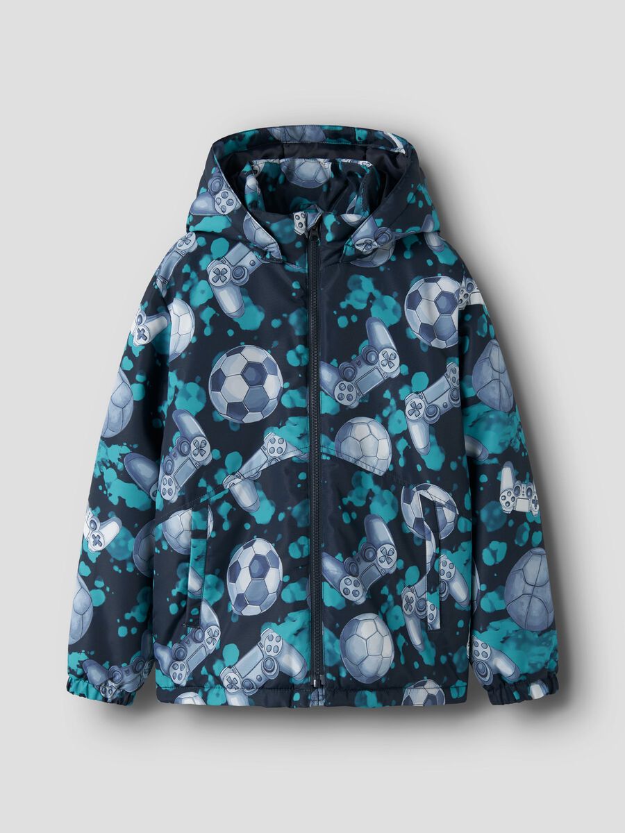 Product carousel image 1 PRINTED JACKET, Dark Sapphire