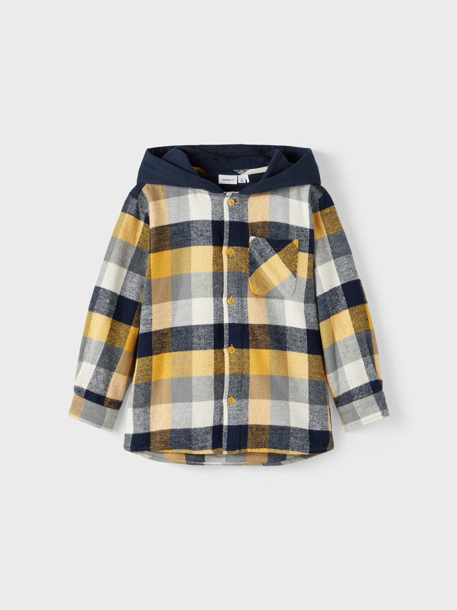 name it CHECKED HOODIE OVERSHIRT, Amber Gold, highres - 13195504_AmberGold_003.jpg