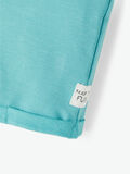 Name it ØKOLOGISK BOMULDS SWEATSHORTS, Aqua, highres - 13189469_Aqua_006.jpg