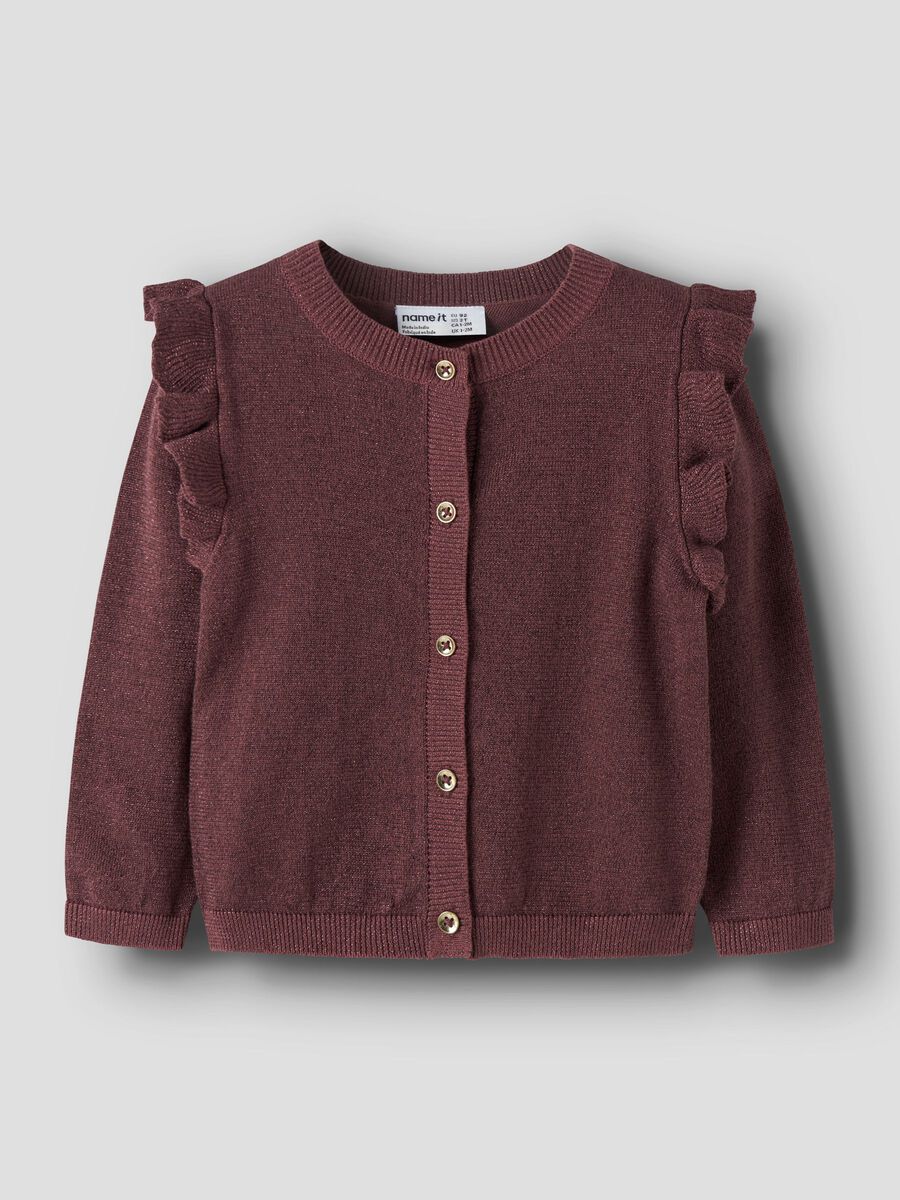 Product carousel image 1 REGULAR FIT KNITTED CARDIGAN, Wild Ginger