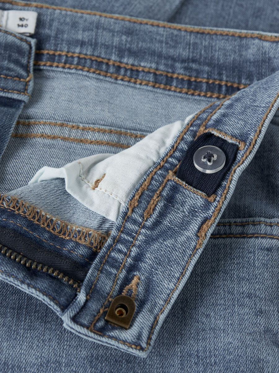 Carousel image 5 STRAIGHT FIT JEANS, Medium Blue Denim
