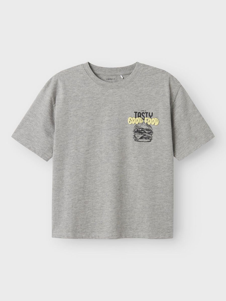 name it BIOLOGISCH KATOEN T-SHIRT, Grey Melange, highres - 13238771_GreyMelange_003.jpg