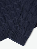 Name it CABLE KNIT COTTON PULLOVER, Dark Sapphire, highres - 13171644_DarkSapphire_006.jpg