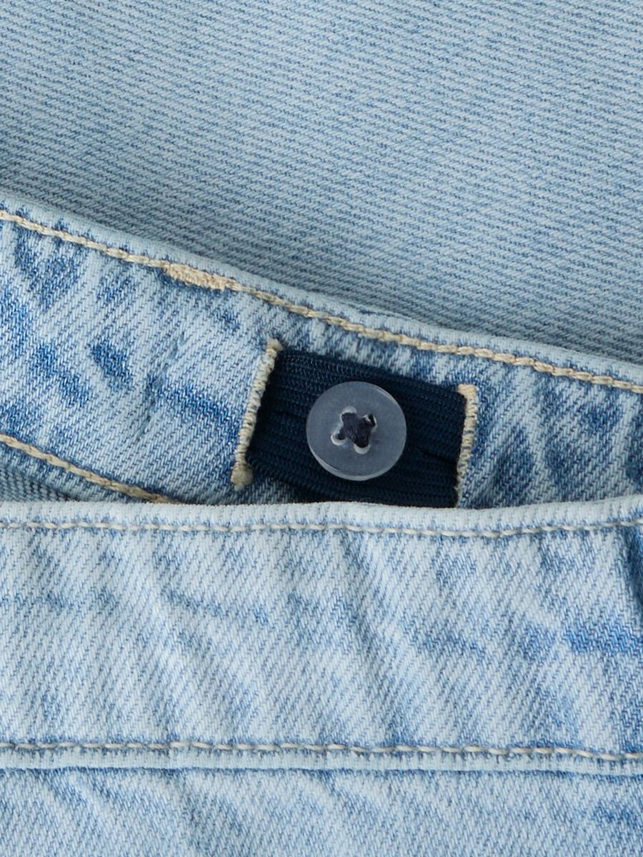 Carousel image 4 WIDE FIT JEANS, Light Blue Bleached Denim