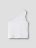 Product image thumbnail - ORGANIC COTTON ONE SHOULDER TOP, Bright White | 2