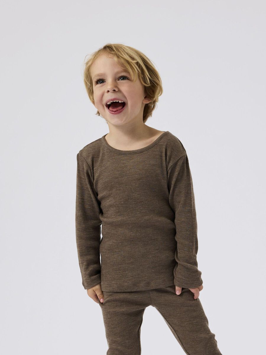 name it REGULAR FIT LONG SLEEVED TOP, Walnut, highres - 13229560_Walnut_008.jpg
