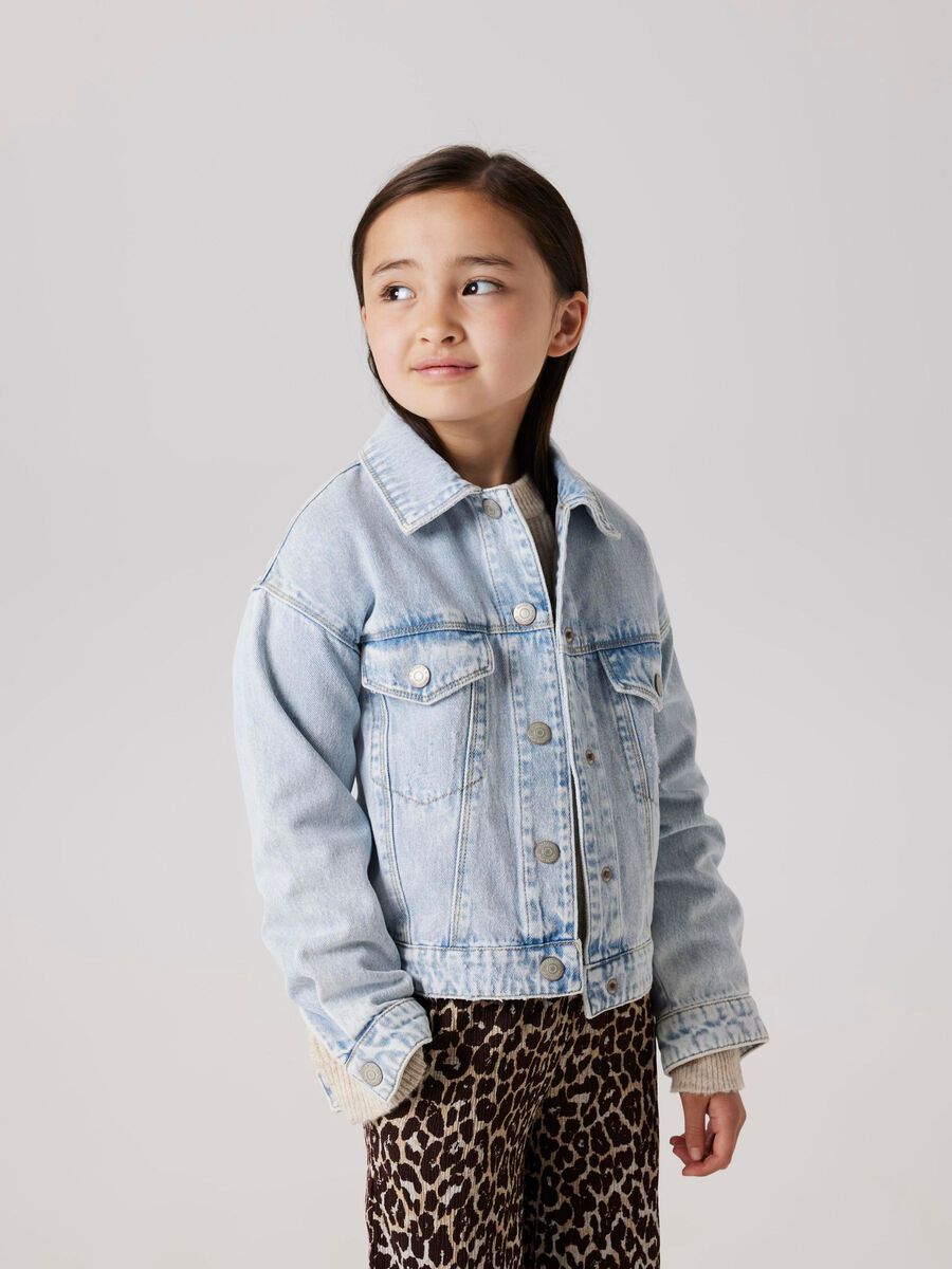 name it COUPE CLASSIQUE VESTE EN JEAN, Light Blue Bleached Denim, highres - 13237177_LightBlueBleachedDenim_008.jpg