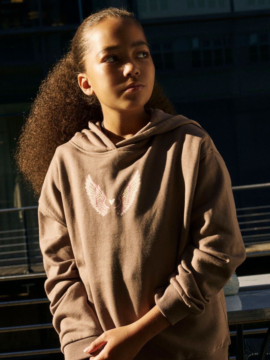 Product carousel image - RELAXED FIT HOODIE, Brown Lentil | 1
