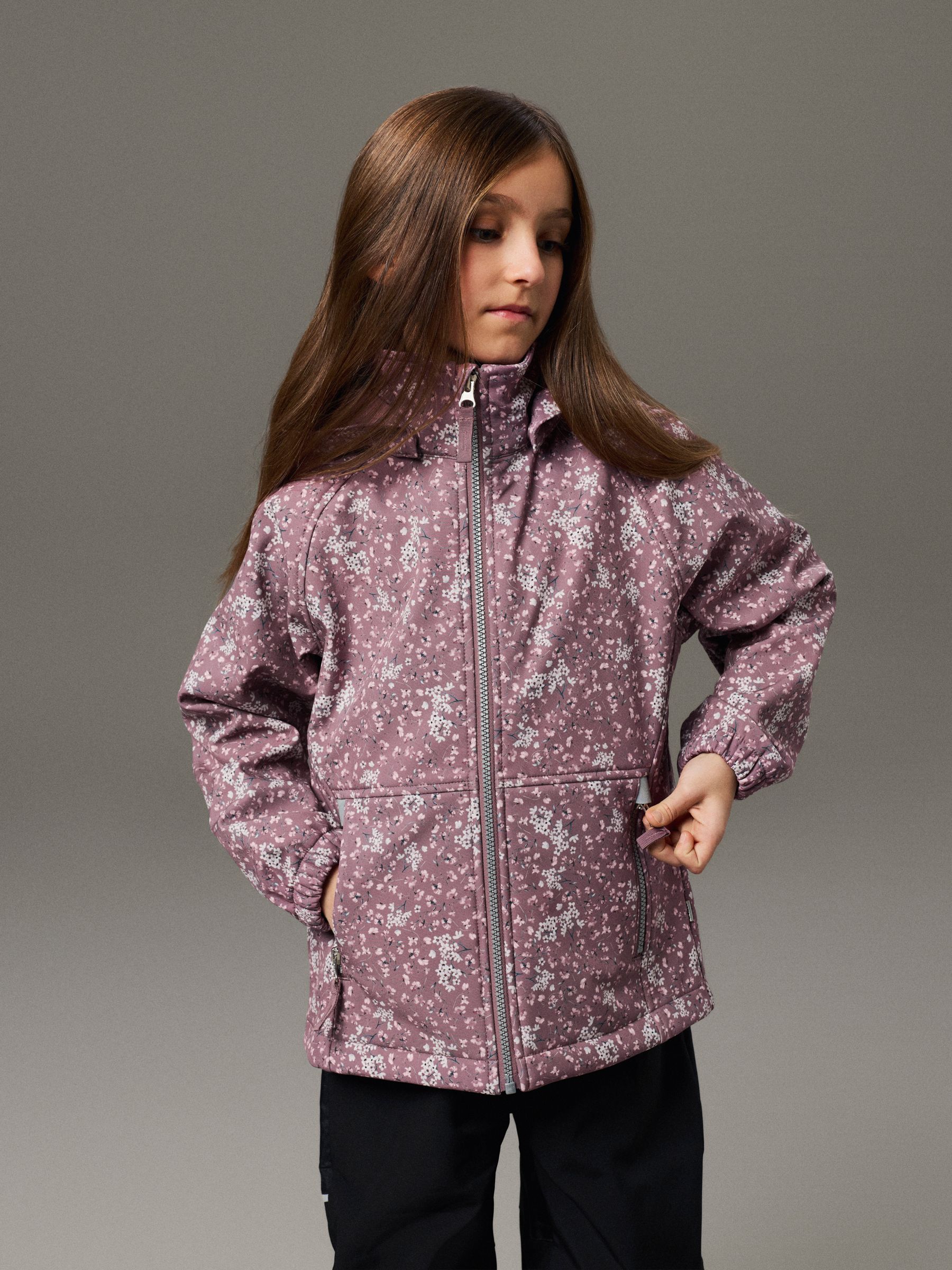 ALFA08 SOFTSHELL JACKET - Girls' | Purple | NAME IT Belgium