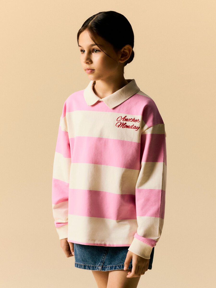 Product carousel image 1 POLO SWEATSHIRT, Begonia Pink