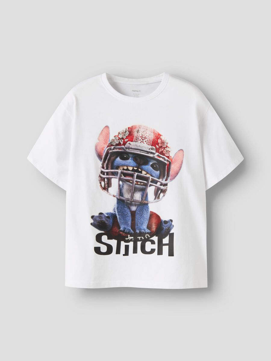 Product carousel image 1 STITCH T-SHIRT, Bright White