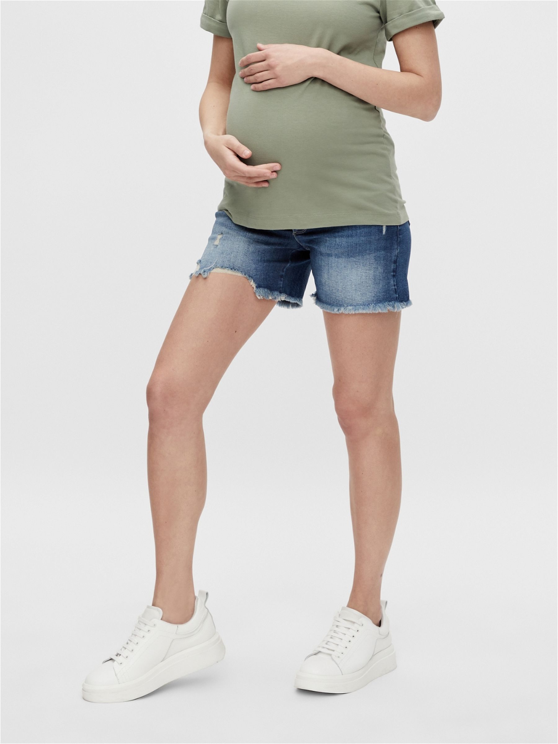 MLHAMPSHIRE MATERNITY SHORTS (Blue 