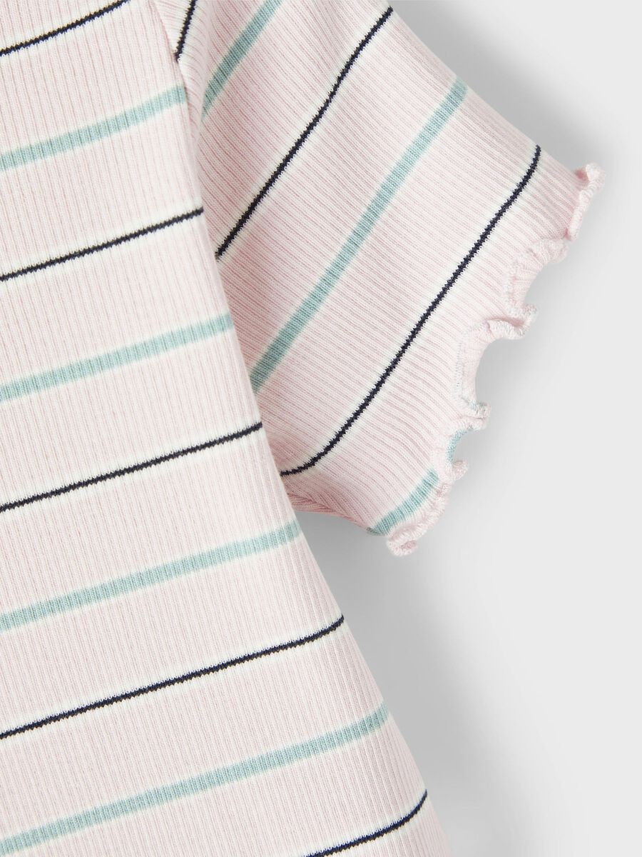 Carousel image - A RAYAS CORTE SLIM CAMISETA, Light Lilac | 3