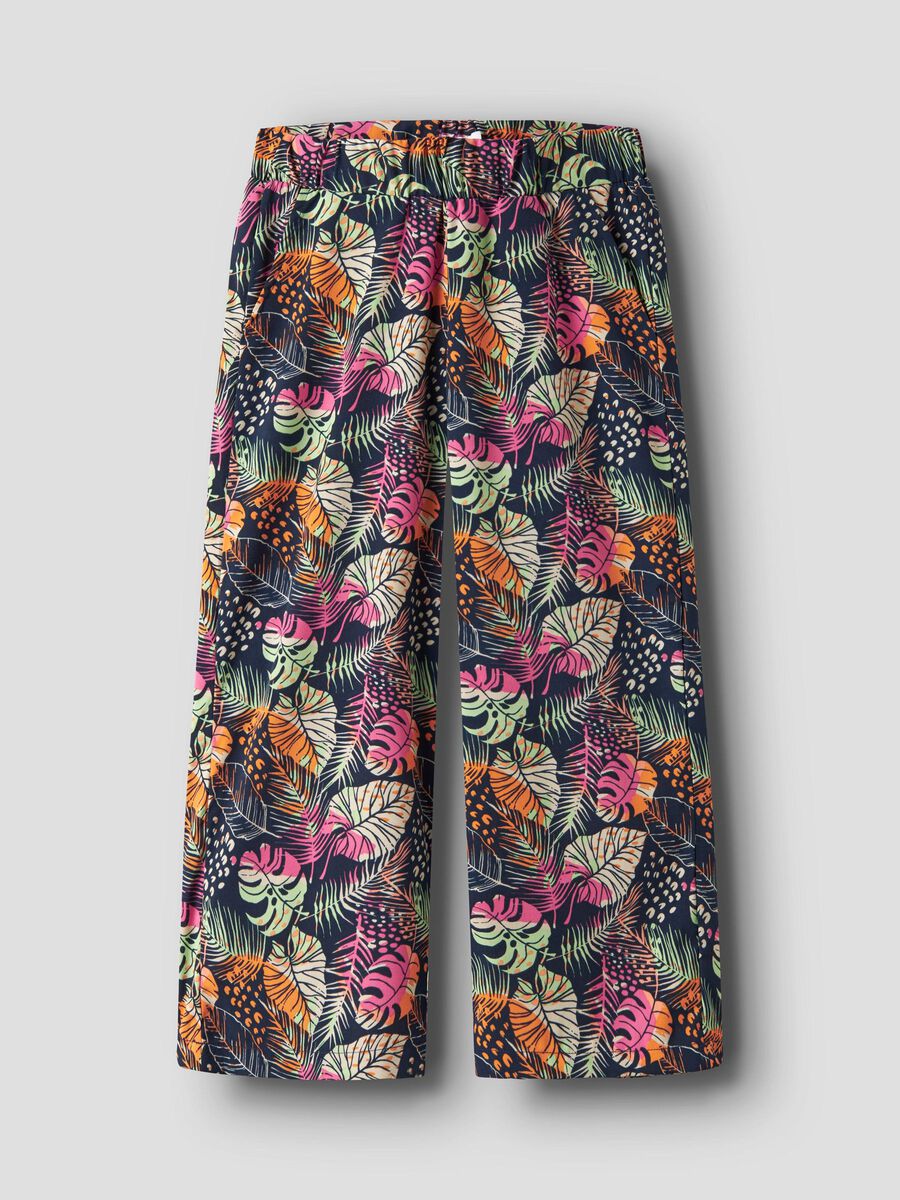 Name it FLOWER WIDE-LEG TROUSERS, Navy Blazer, highres - 13208048_NavyBlazer_1190377_003.jpg