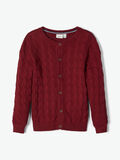 Name it KABELSTRIKKET BOMULL CARDIGAN, Cabernet, highres - 13175120_Cabernet_003.jpg