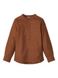 Name it CHINA COLLAR - COTTON SHIRT, Toasted Coconut, highres - 13174423_ToastedCoconut_001.jpg