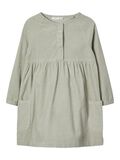 Name it LONG-SLEEVED CORDUROY DRESS, Wrought Iron, highres - 13182108_WroughtIron_001.jpg