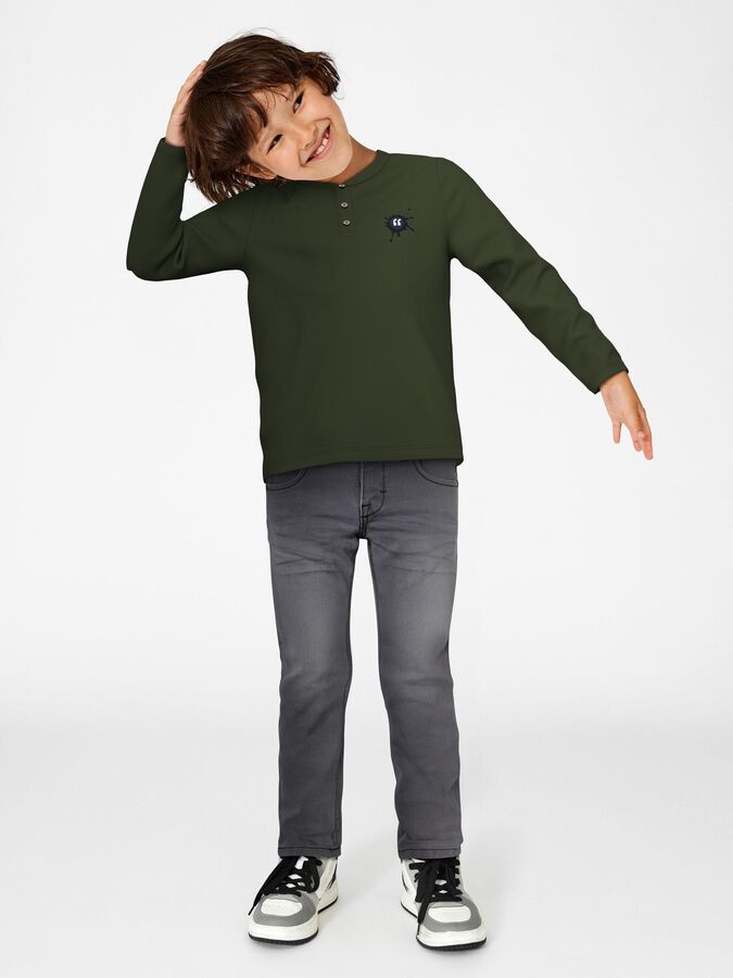 Italy Green FIT SLEEVED TOP - NAME LONG | IT® REGULAR Boys\' |