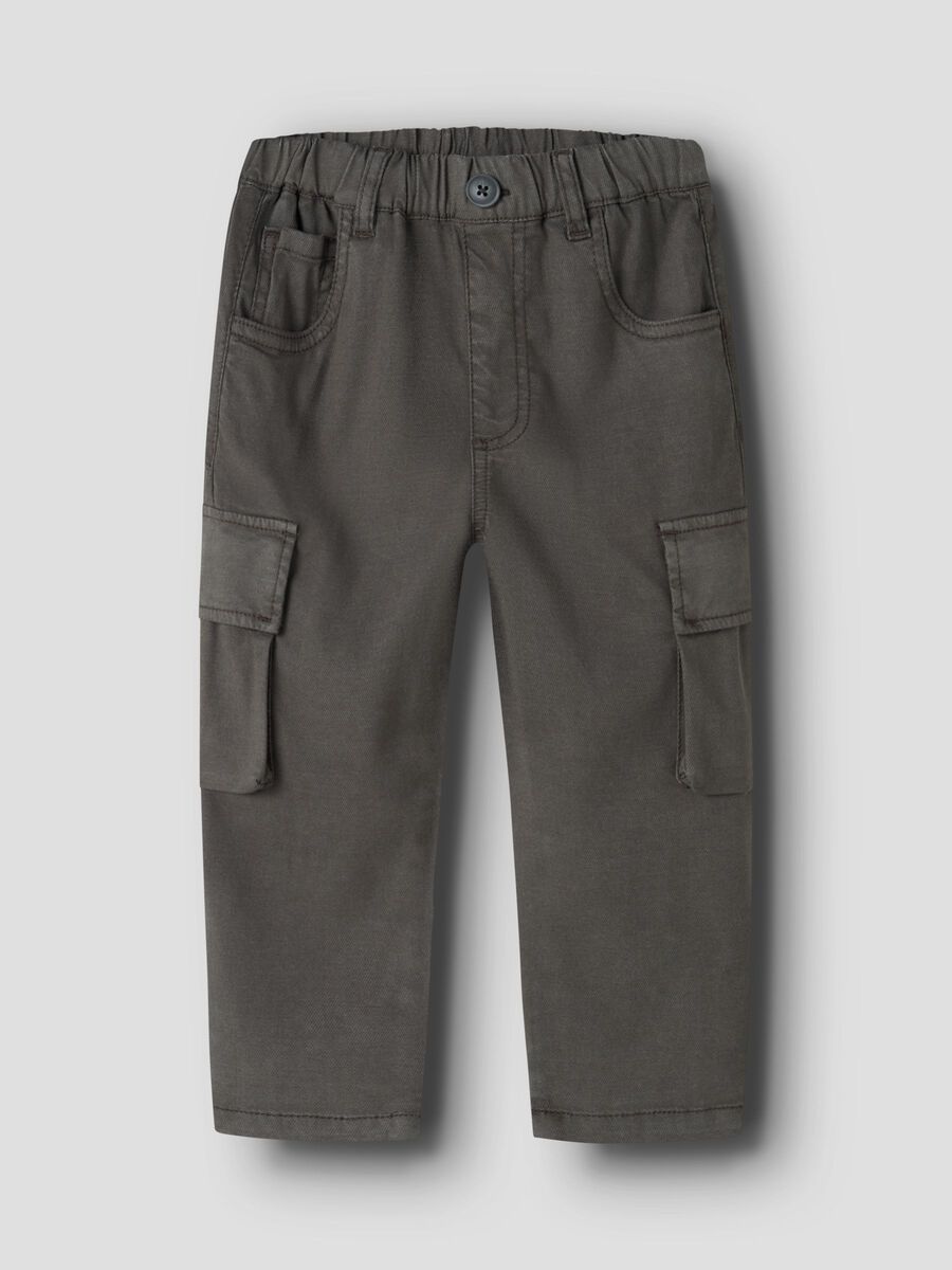 Product carousel image - TAPERED CARGO TROUSERS, Peat | 2