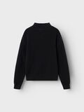 Product image thumbnail 4 SEMI-ZIPP&Eacute; PULL EN MAILLE, Black