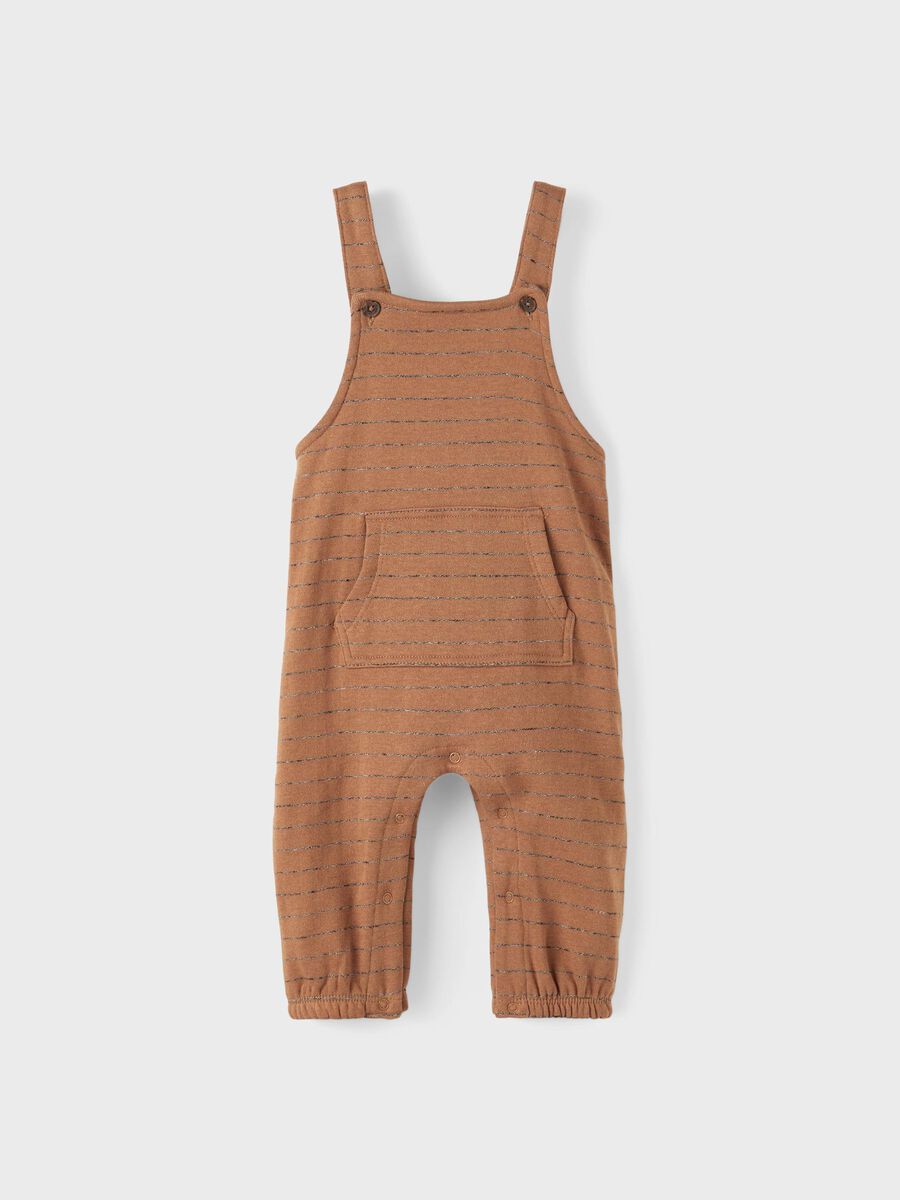 Name it STRIPED SWEAT OVERALLS, Toasted Coconut, highres - 13196614_ToastedCoconut_003.jpg