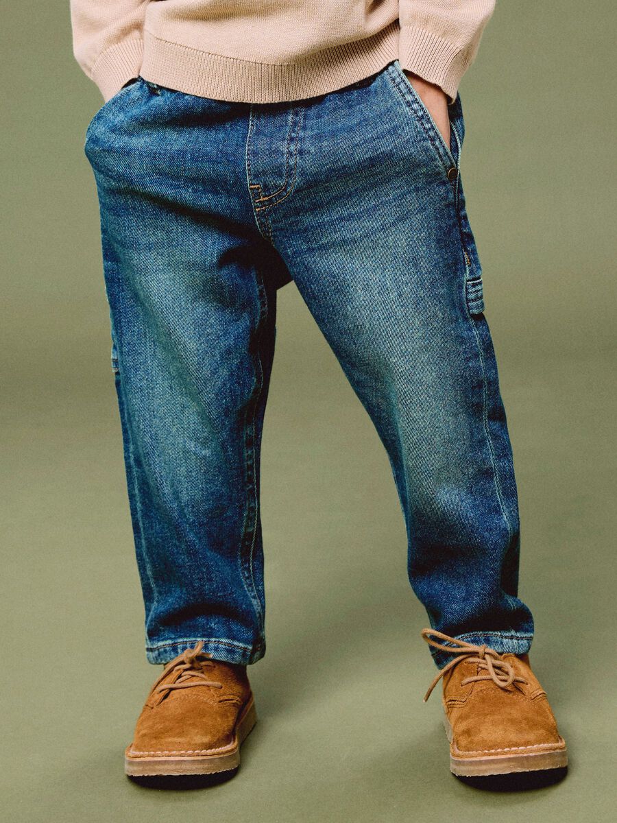 Carousel image 2 TAPERED FIT JEANS, Faded Denim