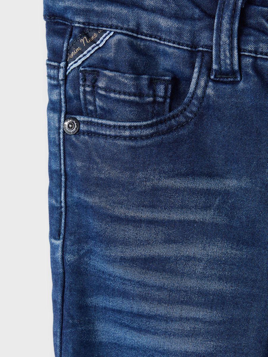 Carousel image 5 X SLIM FIT STRETCH JEANS, Dark Blue Denim
