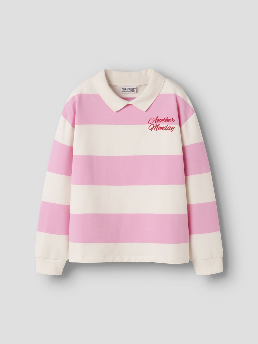Carousel image 1 POLO SWEATSHIRT, Begonia Pink