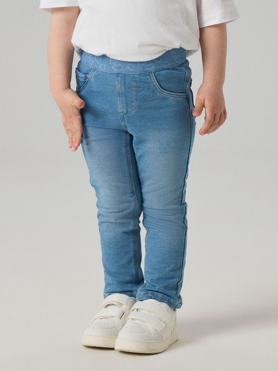 Carousel image - SLIM FIT SWEAT JEANS, Medium Blue Denim | 2