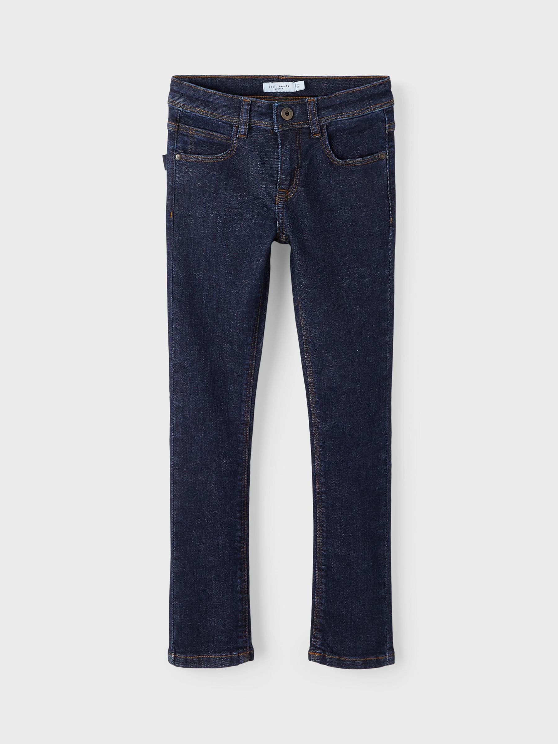 INDIGO DYED SLIM JEANS (Blue) from name 