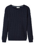 Name it CABLE KNIT COTTON PULLOVER, Dark Sapphire, highres - 13171644_DarkSapphire_001.jpg