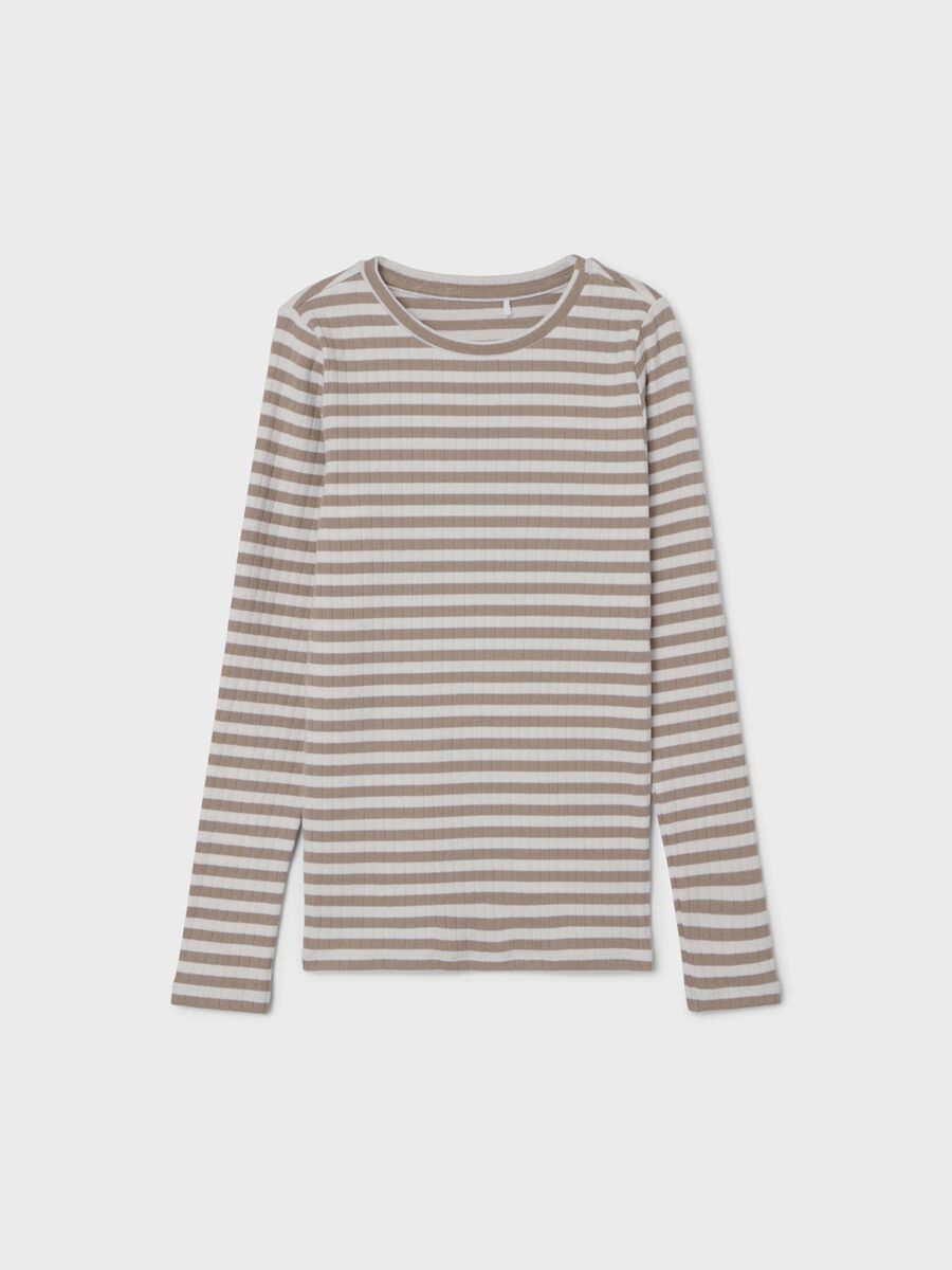 Name it MAILLE CÔTELÉE T-SHIRT, Mocha Meringue, highres - 13221091_MochaMeringue_1101356_003.jpg