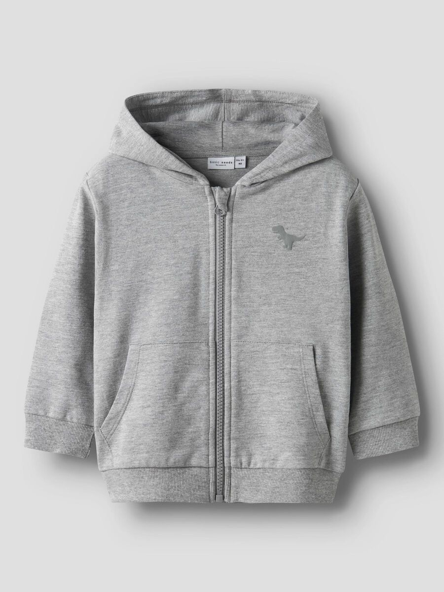 name it REGULAR FIT SWEATSHIRT, Grey Melange, highres - 13244054_GreyMelange_003.jpg