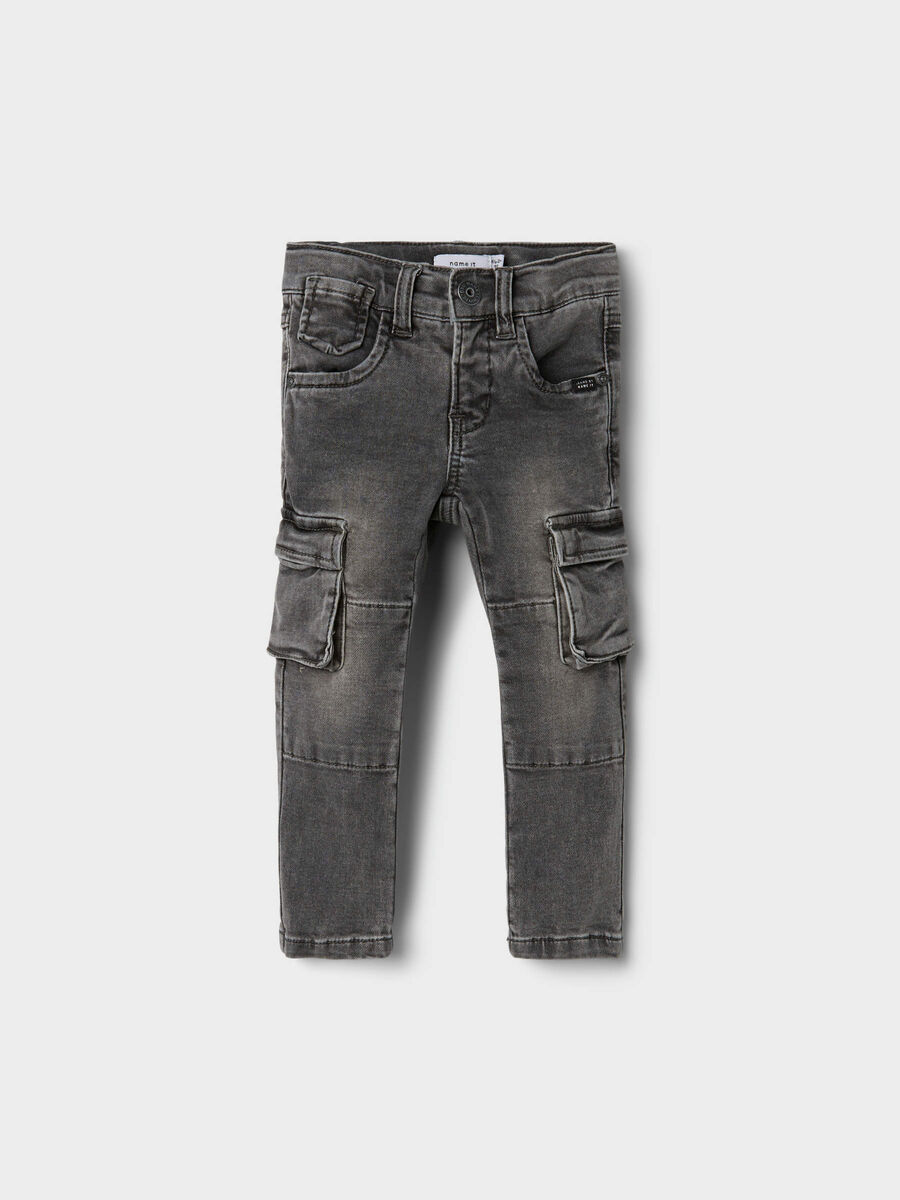 name it SLIM FIT DENIM SWEATPANTS, Medium Grey Denim, highres - 13198106_MediumGreyDenim_003.jpg