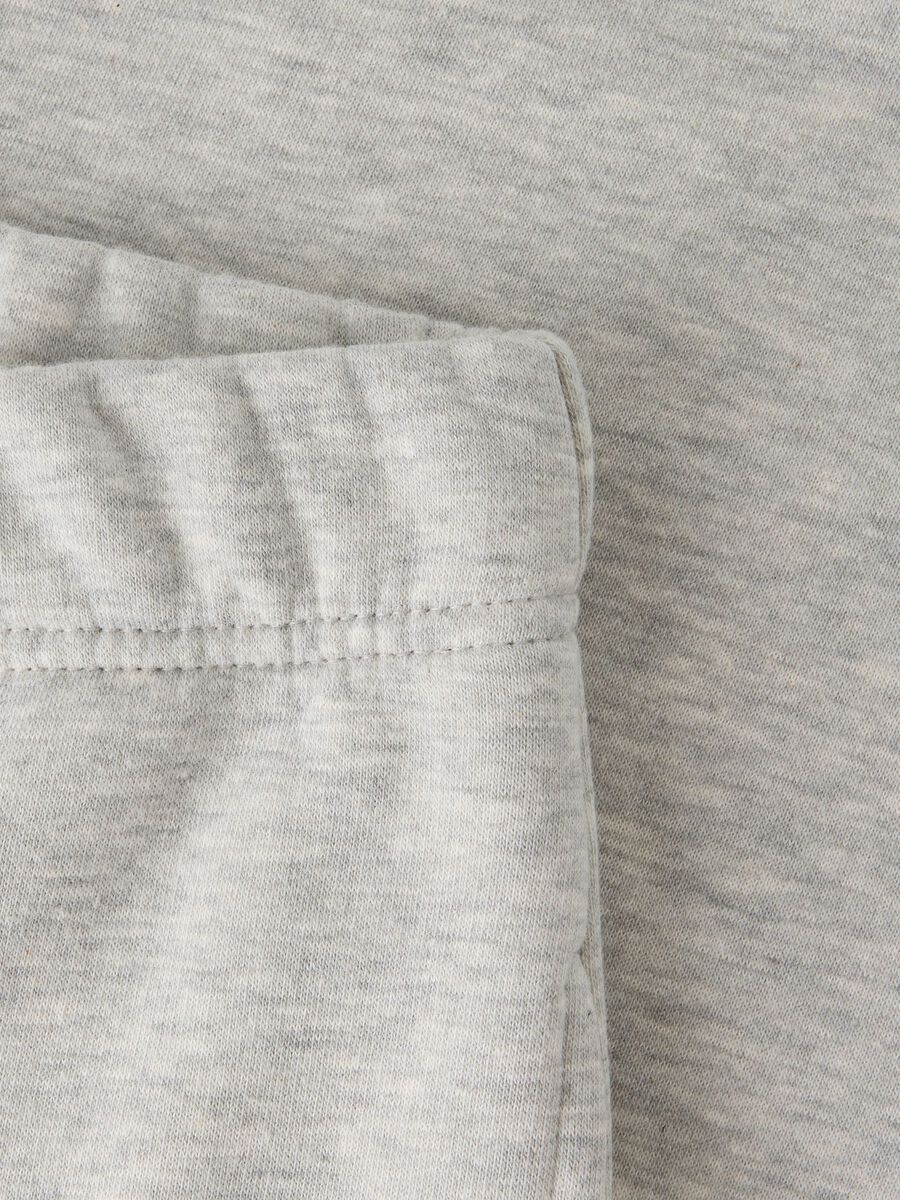 Carousel image 3 WIDE LEG SWEAT PANTS, Light Grey Melange