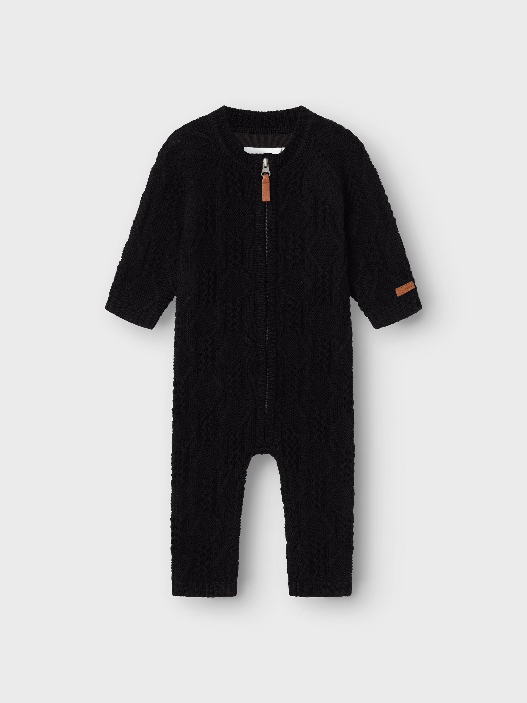 MERINO WOOL ONE PIECE SUIT Baby Boys Black NAME IT Germany
