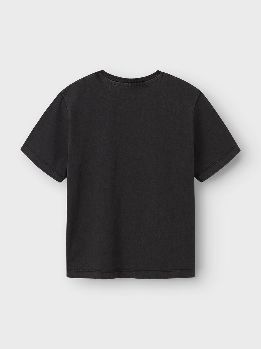 name it ORGANIC COTTON T-SHIRT, Black, highres - 13244933_Black_002.jpg