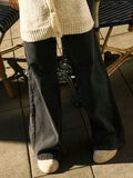 Product image thumbnail - JAMBE EXTRA LARGE JEAN, Black Denim | 2