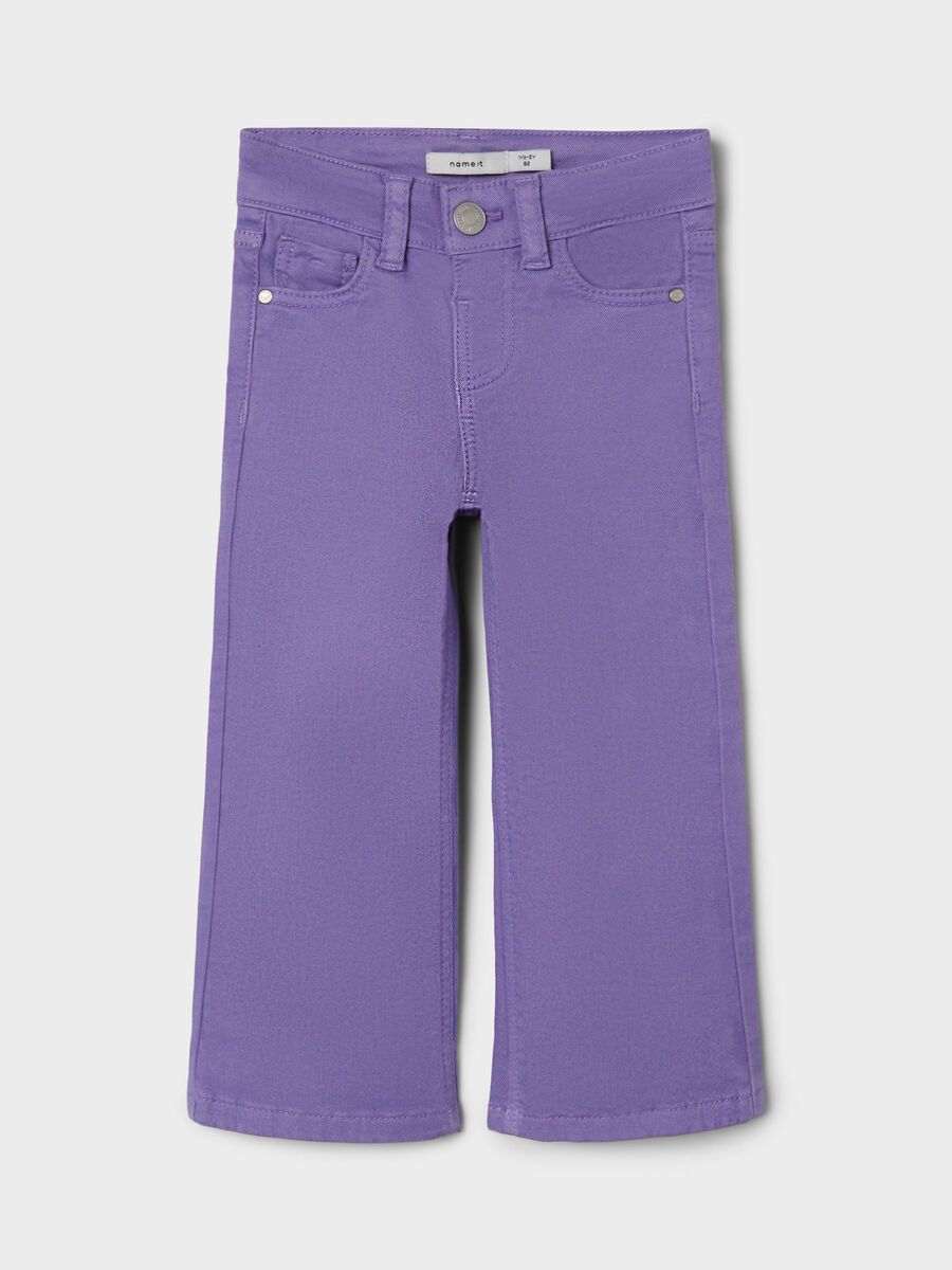 Carousel image - WIDE LEG TROUSERS, Aster Purple | 1