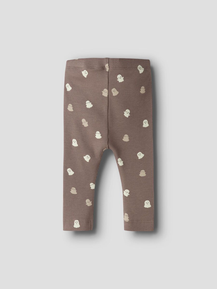 Carousel image 3 ORGANIC COTTON LEGGINGS, Brown Lentil