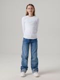 Product image thumbnail - STRAIGHT FIT FOLD-UP JEANS, Medium Blue Denim | 3