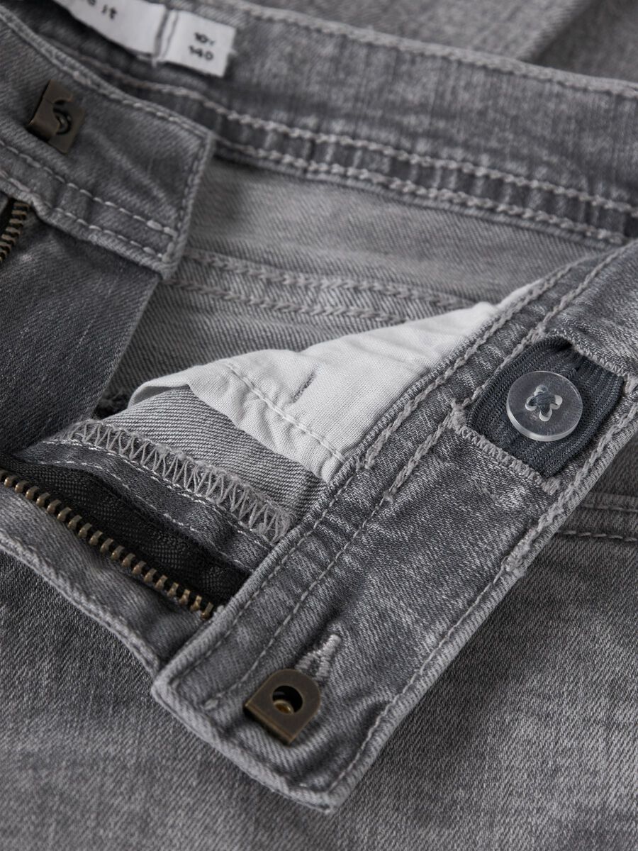 Carousel image 3 SLIM FIT JEANS, Medium Grey Denim