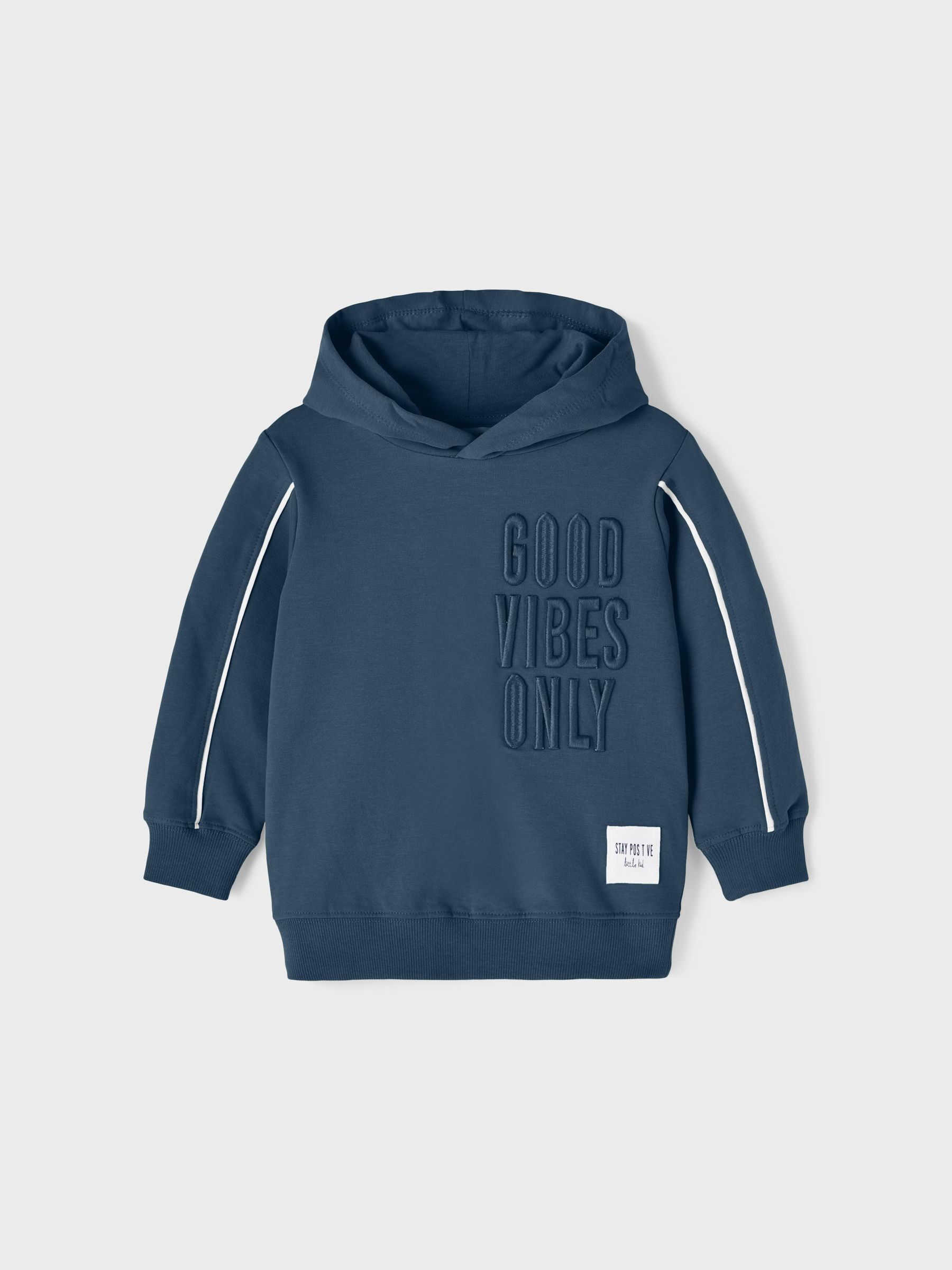 GOOD VIBES ONLY HOODIE Toddler Boys Grey NAME IT France
