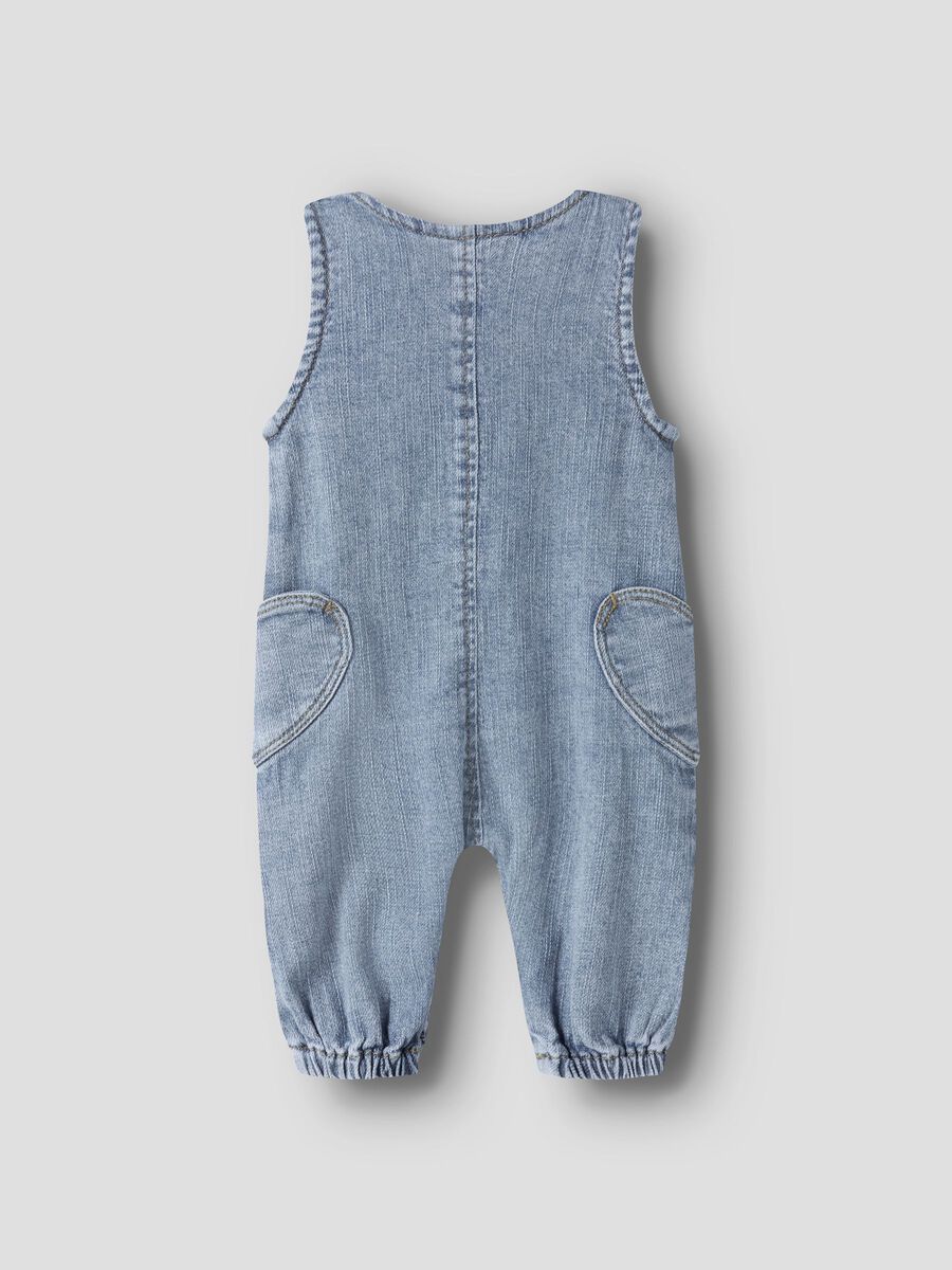 Carousel image 3 LOOSE FIT OVERALLS, Denim Blue