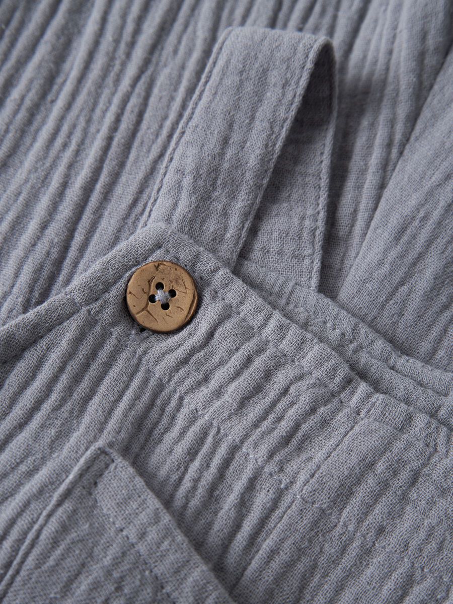 Carousel image - ORGANIC COTTON OVERALLS, Sleet | 3