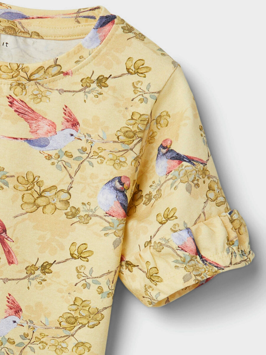 Carousel image - BIRD PRINT T-SHIRT, Double Cream | 3