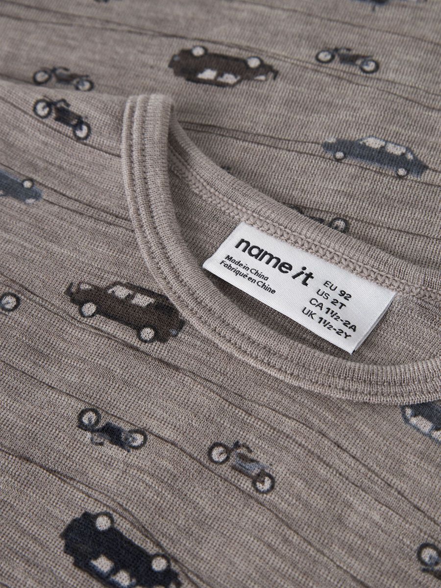 Carousel image 5 MERINO WOOL LONG SLEEVED TOP, Satellite