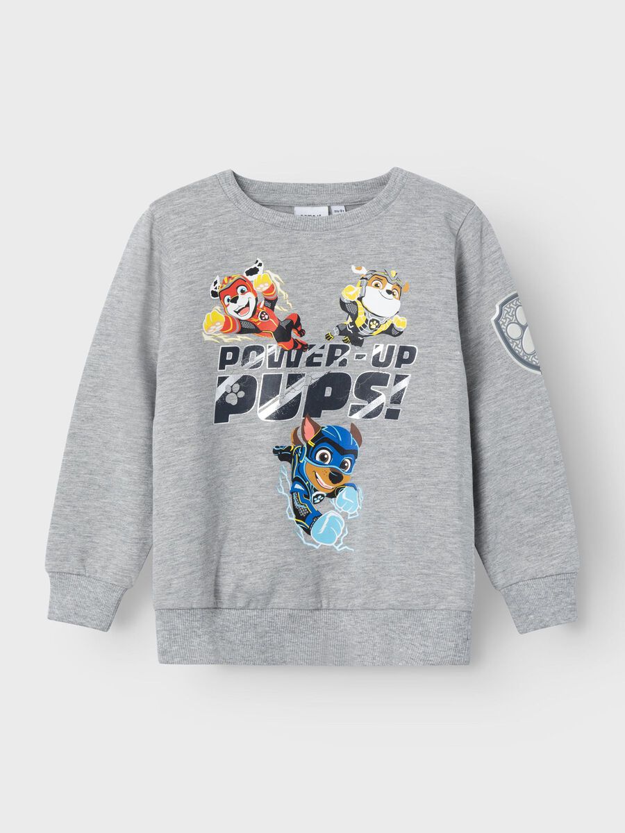 Name it À MOTIF PAW PATROL SWEAT-SHIRT, Grey Melange, highres - 13223899_GreyMelange_003.jpg